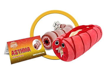 GIANTmicrobes Asthma Plush - Learn About The Lungs and Respiratory Disease This Educational Gift for Friends, Doctors, Healthcar