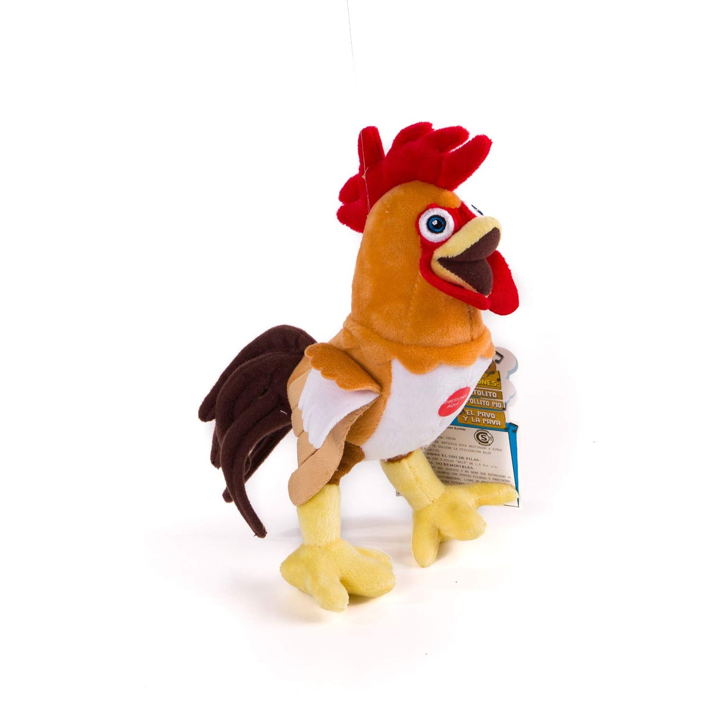 LA GRANJA DE ZENÓN Gallo Bartolito Musical Stuffed Animal - 8-Inch Plush Toy, Soft Fabric, Beloved Character