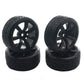 4Pcs ShareGoo OD62mm Hard Plastic RC Drift Car Tires & Wheel Rims 12mm Hex Tyre Compatible with Traxxas HSP Tamiya HPI Kyosho 1/