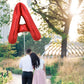 Toniful 40 Inch Large Bright Red Letter Balloons A-Z, Giant Jumbo Helium Foil Mylar Big Letter A Balloons For Birthday Party Ann