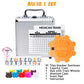 Yinlo Mexican Train Dominoes Set with Sound Effects, 91 Double 12 Colored Tiles, Travel-Friendly Aluminum Case, Orange
