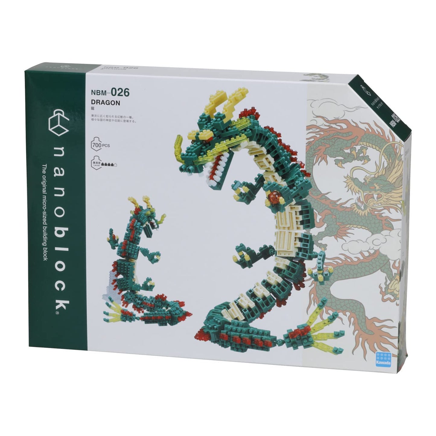 Nanoblock - Fantastic Animals - Dragon (Renewal), Advanced Hobby Series Building Kit