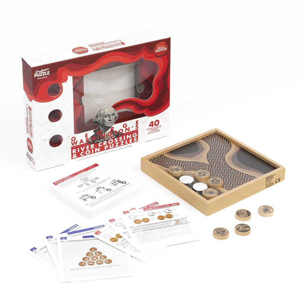 George Washington Coin Challenges 3D Brain Teaser Puzzle