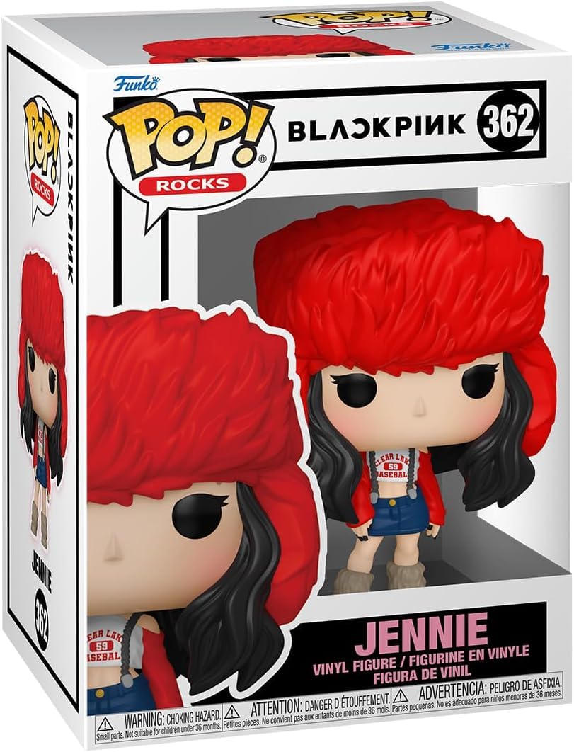 Pop Rocks: Blackpink - Jennie Funko Vinyl Figure (Bundled With Compatible Box Protector Case), Multicolored, 3.75 Inches