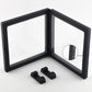 Rechiato 2Pcs Of 3D Floating Display Cases 5.5''  5.5''  0.8'', Coin Display Case Coin Holder Coin Display Frame Stand Holder Fo