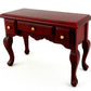 Melody Jane Dolls Houses Mahogany Writing Desk Secretary Table Miniature 1:12 Study Furniture
