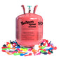 BALLOON TIME Helium Tank - 14.9 cu.ft - Includes Assorted Latex Balloons - Model WC042 for Graduation, Birthdays, Weddings