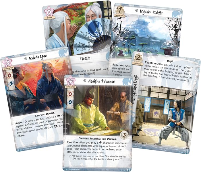 Fantasy Flight Games Legend of The Five Rings Card Game - Masters of The Court Clan Pack, Tactical Strategy for 2 Players, Ages 14+, Multicolor