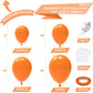 Nisocy Orange Balloon Arch Kit, 102Pcs 18In 12In 10In 5In Burnt Orange Latex Balloon Different Sizes For Fall-Themed Parties, Bi