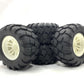 KR2023MT04 1/10 1/12 Scale T MAXX E MAXX MT Flux Truck/Shore Course Wheels/Tires Set(135MM X 68MM) HEX 12MM FITS FSR FMS RGT VRX