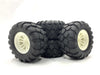 KR2023MT04 1/10 1/12 Scale T MAXX E MAXX MT Flux Truck/Shore Course Wheels/Tires Set(135MM X 68MM) HEX 12MM FITS FSR FMS RGT VRX