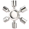 Tiaoniao Metal Fidget Spinner Toy Stainless Steel, Horizontal And Vertical Can Rotate Spins, Precision Durable Bearing High Spee