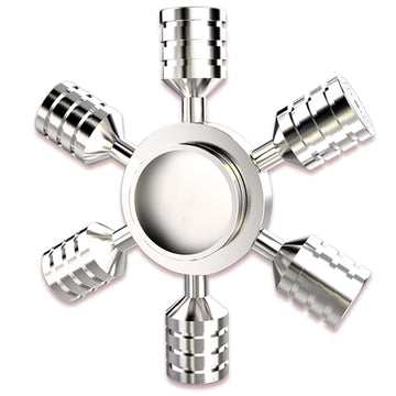 Tiaoniao Metal Fidget Spinner Toy Stainless Steel, Horizontal And Vertical Can Rotate Spins, Precision Durable Bearing High Spee