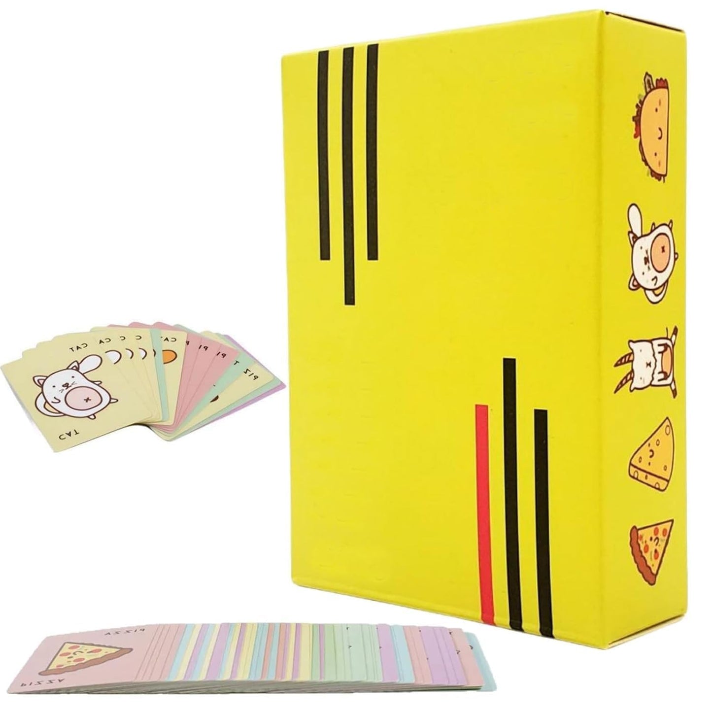 Awestuffs Family Board Games For Adults And Kids - Ages 14 And Up, 2 To 8 Players (Goat Cheese Pizza Card Game)