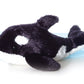 Aurora® Adorable Mini Flopsie™ Orca Stuffed Animal - Playful Ease - Timeless Companions - Black 8 Inches