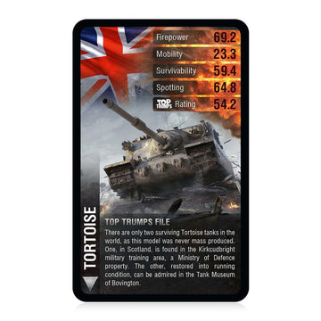 Top Trumps World of Tanks Card Game - WM02478-EN2-6 - Plastic - Fun for All Ages