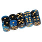 Yiotfandoll 20PCS Polyhedral Dice D6 Dice 16mm Acrylic 6 Sided Dice Game Dice for RPG MTG DND Dice Table Games (Blue Black and R
