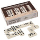 ZOOCEN Dominos Set -Heavy Weighted Black Dot Classic Dominoes Set -28 Tiles Pack in Wooden Case