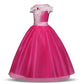 Gjdamfd Little Girls Elegant Pink Princess Dress Up Clothes Halloween Birthday Party Costumes Kids Girls Dresses 3-4T
