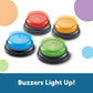 LEARNING RESOURCES LIGHTS AND SOUNDS BUZZERS SET OF 4 (Set of 3)
