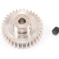 Robinson Racing 1033 Hard Nickel Plated Steel Motor Pinion Gear, 1/8'' Bore, 48 Pitch, 33 Tooth