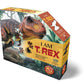 E11Even, Llc Madd Capp Puzzles Jr. - I Am T-Rex - 100 Pieces - Animal Shaped Jigsaw Puzzle (884014)