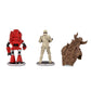 Toynk Fallout Nukatron and Synth 3-Inch Mini Figure Set 2-Pack for mature-themeds | Includes Build-A-Figure Deathclaw Piece
