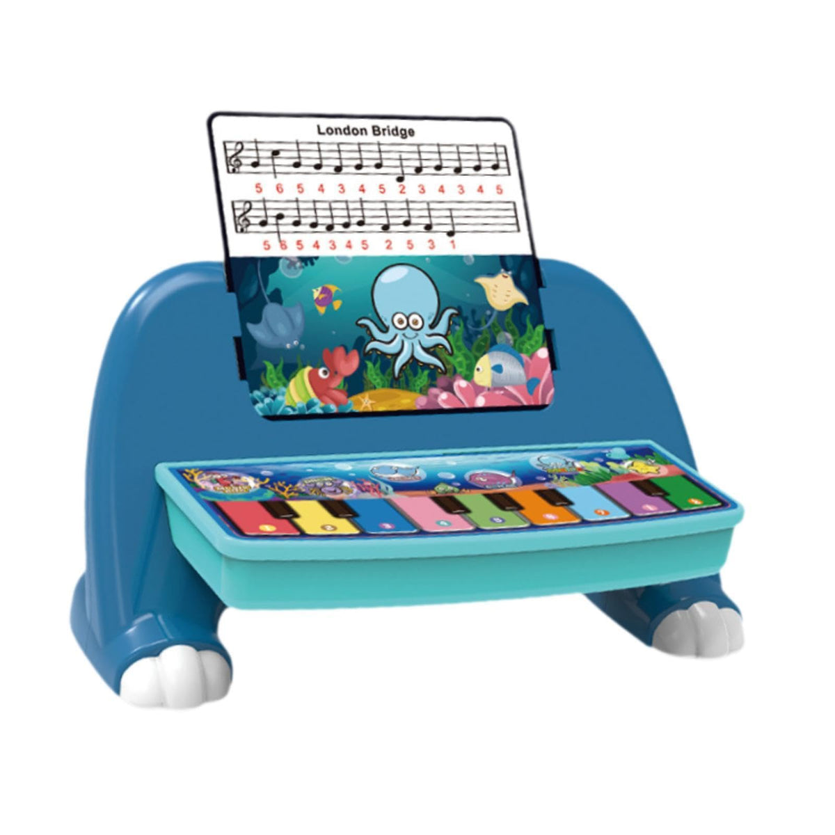 Styleheaven Early Learning Infant Toy With Piano Sheet Funny For Christmas Birthday Kids Blue