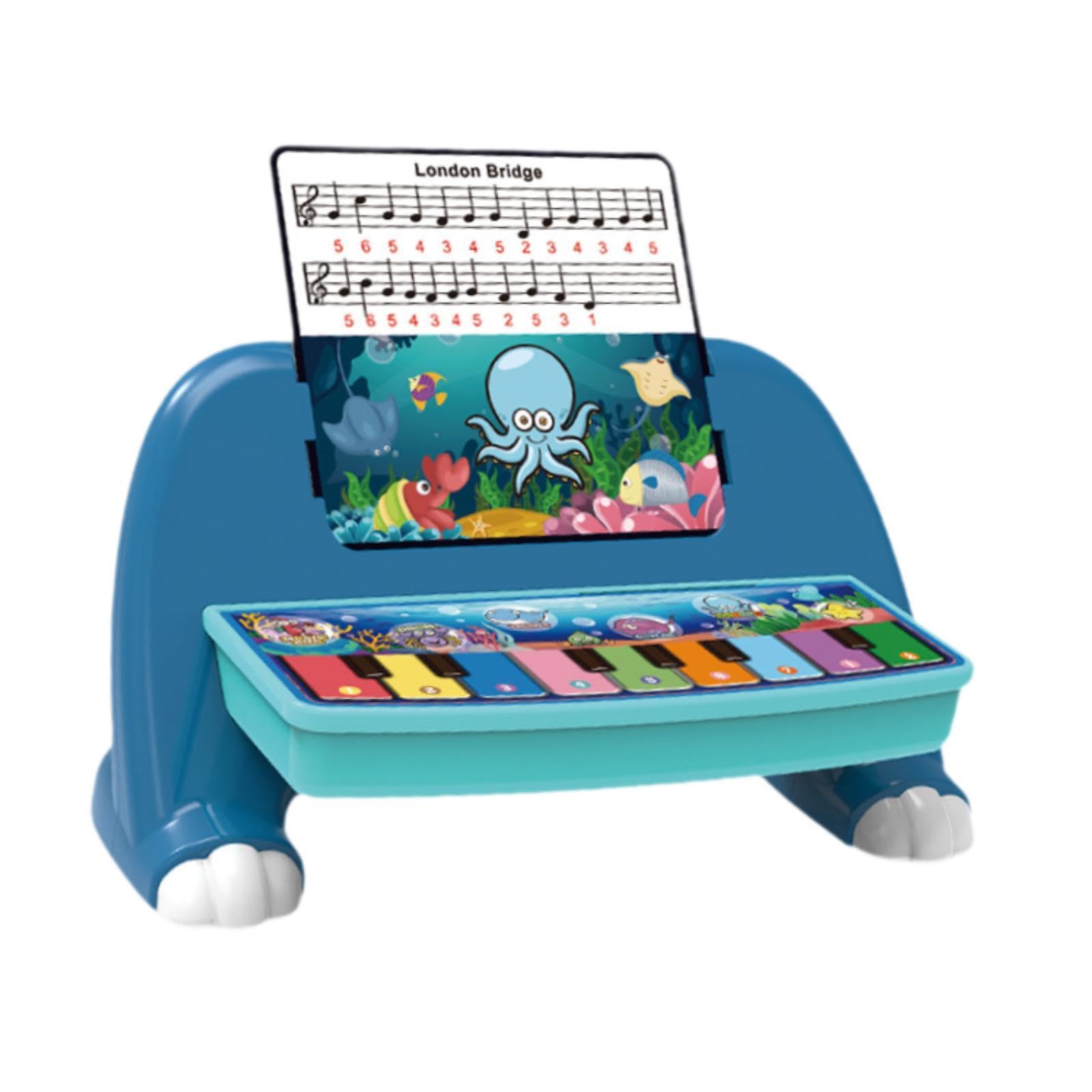 Styleheaven Early Learning Infant Toy With Piano Sheet Funny For Christmas Birthday Kids Blue