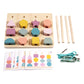 Atorse Montessori Wooden Beads Sequencing Toy Set Sorting For 2 3 4 5 Children Kids|Baby|Toys For Baby|Developmental Baby Toys
