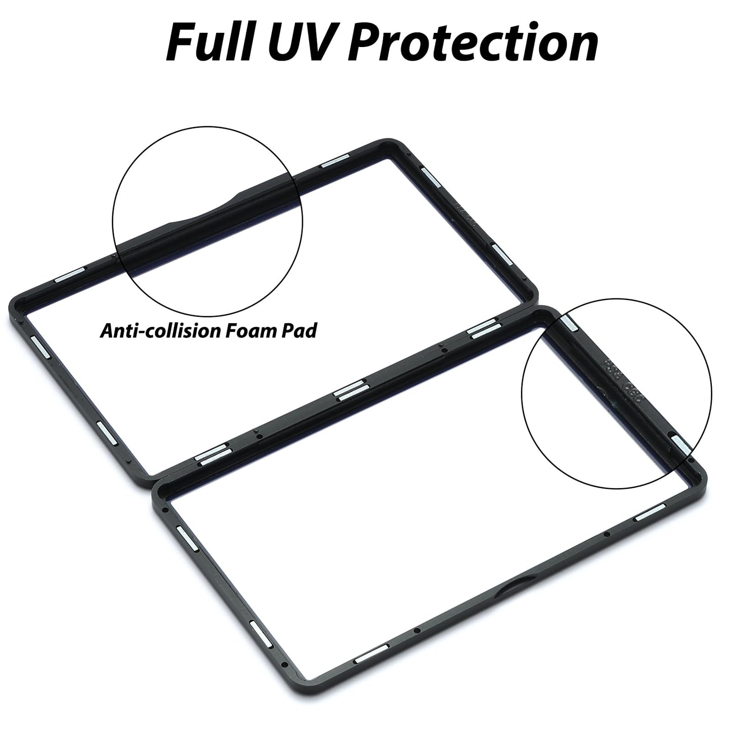 Zinho Graded Card Case Magnetic Aluminum Alloy Slab Protector Display Case Fits 35Pt Psa/Cgc/Csg Cards, Uv Protection (Black)