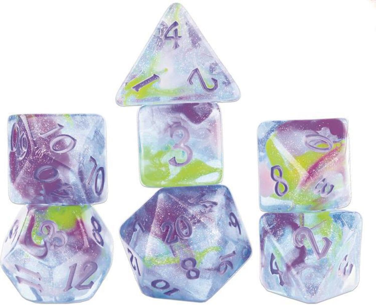 Rpg Dice Set (7): Watercolors