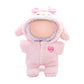 Clothes for 17cm Dolls Pink Cute Style Bodysuit Set Fashion Unique Dolls Outfit with enhanced Dolls Accessories for Play & Display - No Doll