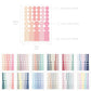 Monolike Diary Deco Palette Stickers Set - Solid Round Dot 24 Sets Of 12 Designs