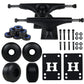 5.0 Black/Black Skateboard Trucks + 52mm Black Wheels Combo by Big Boy
