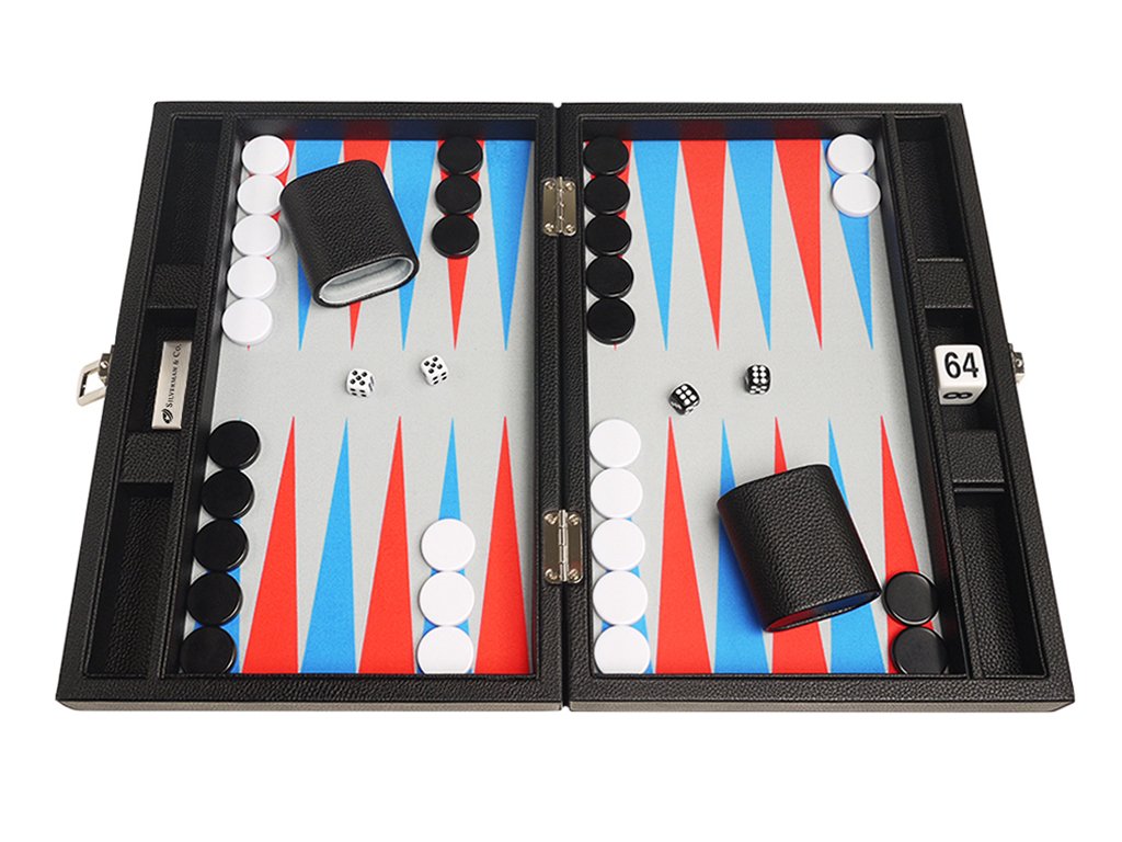 13-inch enhanced Backgn Set - Travel Size - Black Board  Scarlet Red and Patriot Blue Points