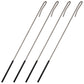 Skylety 4 Pieces Puppet Rods 15.4 Inch Metal Puppet Hand Stick Accessories Stainless Steel Arm Control Rod Rubber Sleeve for Arm