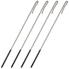 Skylety 4 Pieces Puppet Rods 15.4 Inch Metal Puppet Hand Stick Accessories Stainless Steel Arm Control Rod Rubber Sleeve for Arm