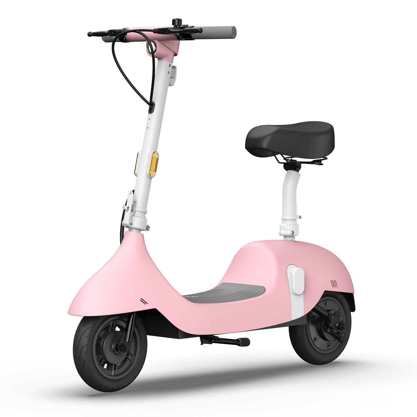 Okai Ea10 Electric Scooter With Seat For Adults, Up To 25 Miles Range & 15.5Mph, Retro-Style Seated E-Scooter, Moped Scooter Bik