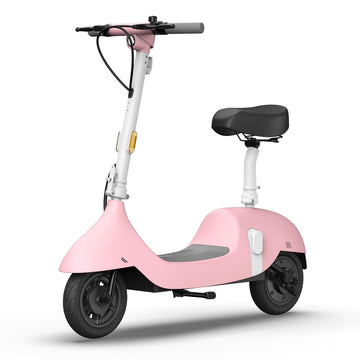 Okai Ea10 Electric Scooter With Seat For Adults, Up To 25 Miles Range & 15.5Mph, Retro-Style Seated E-Scooter, Moped Scooter Bik