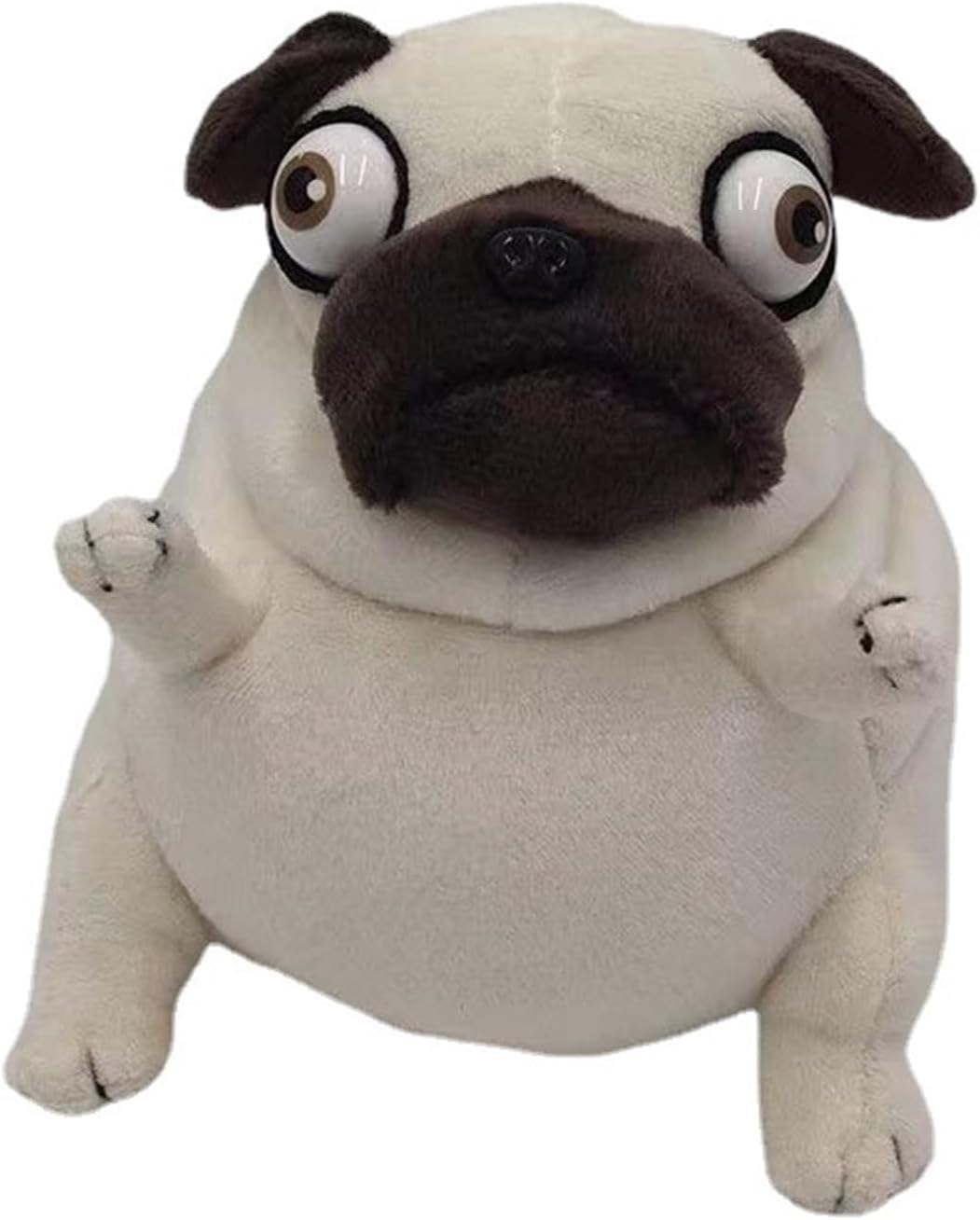 CWZY Hilarious Pug Stuffed Animal - 6 Funny Ugly Cute Pug Dog Plush Toy  Weirdo Stuffed Animal Pug Plushies for Kids Boys mature-themeds Valentines Birthdays Gift
