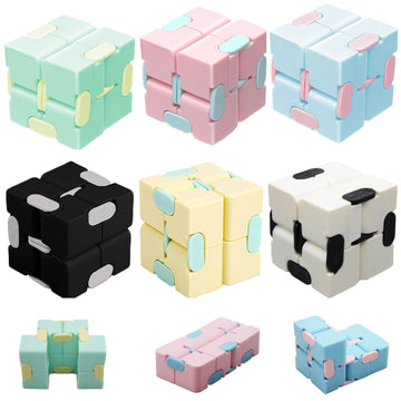 6 Pack Infinity Cube Sensory Toys, Fidget Blocks For Kids, Flip Cube Finger Toys Bulk Fidget Toys Party Favors Goodie Bag Basket