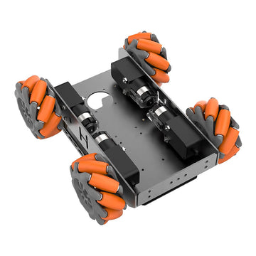 Mecanum Wheel Chassis Car Kit With Tt Motor, Aluminum Alloy Frame, Smart Car Kit For Diy Education Robot Car Kit