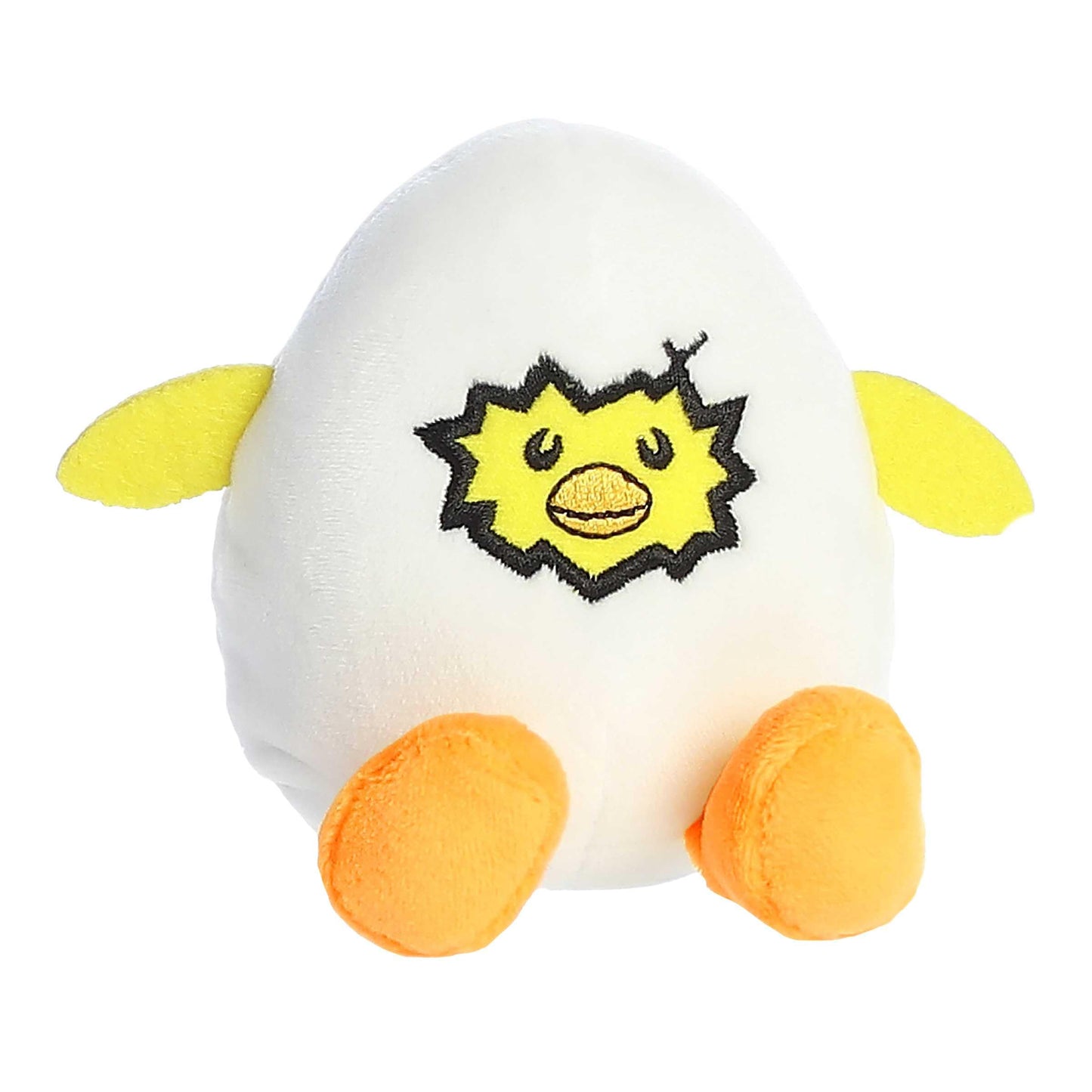 Aurora Punny Eggspressions  Me Up Stuffed Animal - Humorous Wordplay - Playful Expression - Yellow 3.5 Inches