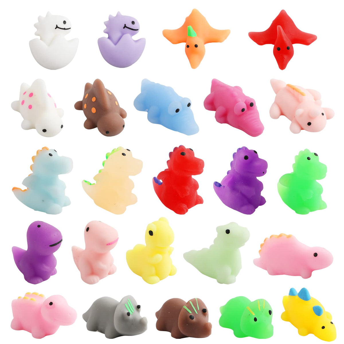 ANAB GI Dinasaur Squishy Animal Party Favors for Kids Classroom Prize (Set of 5)