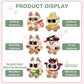 Maidimiao Nobeko Azuki Can Cat Blind Box Figures Island Exploration Series 1Pc Random Art Cute Plush Siamese Cats Collectibles B
