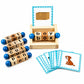 CVC Word Building Learning Blocks for Kids, Three Letter Spelling Game with Picture Flash Cards, Montessori Educational Toy for 