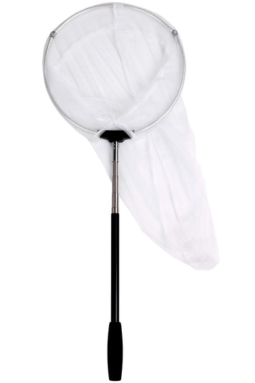 Restcloud Insect And Butterfly Net With 12' Ring, 24' Net Depth, Handle Extends To 59 Inches (10' Ring, 48' Handle)