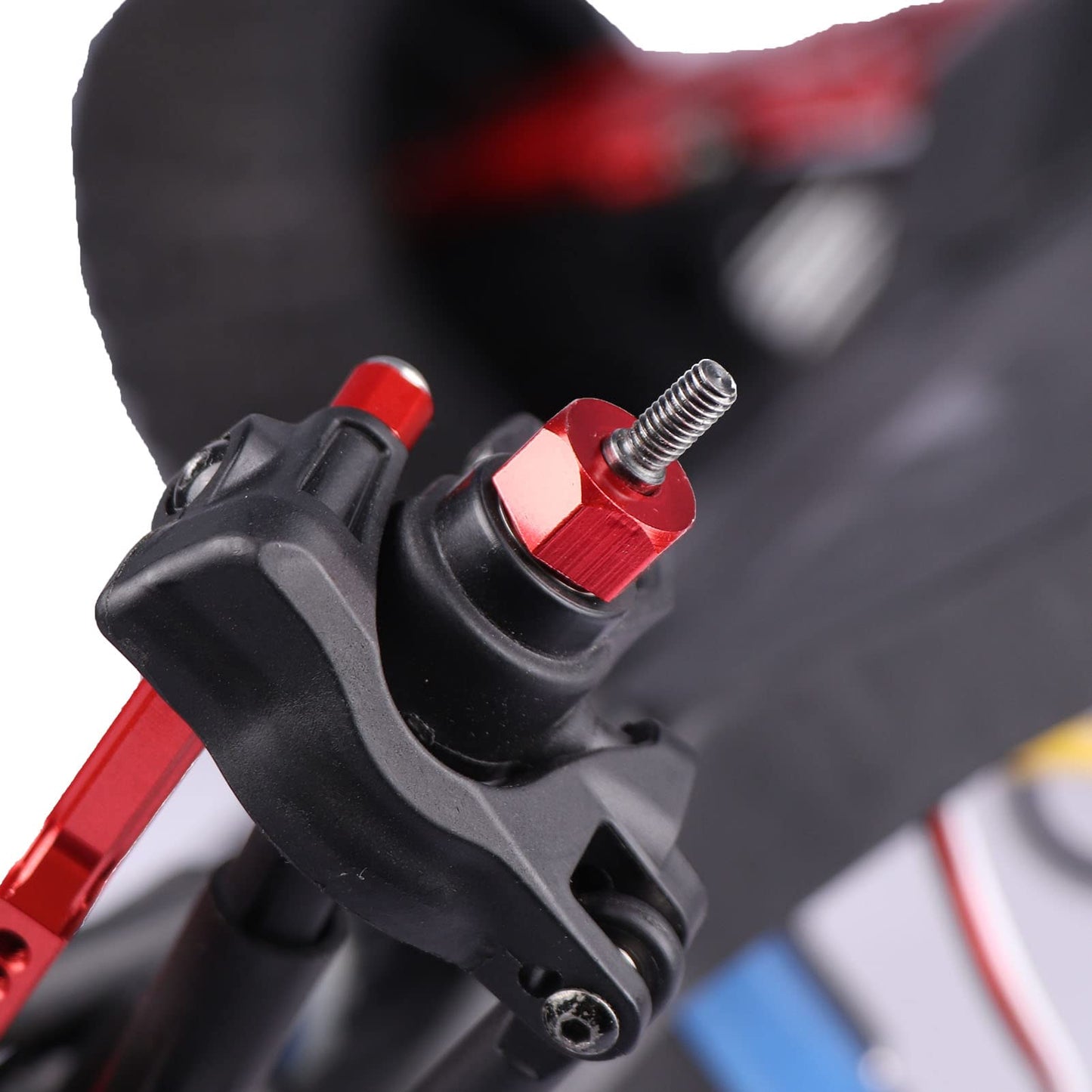 Aluminum Rc Front & Rear Wheel Hubs Hex 12Mm Upgrade 1654 For 1/10 Traxxas 4X4 Slash Hoss Stampede Rustler 4Wd (Red)