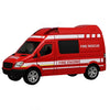 Gitgrnth Fire Rescue Van Toy For Kids, Large Fire Engine Vehicle With Authentic Look, Realistic Fire Rescue Van With Smooth-Roll